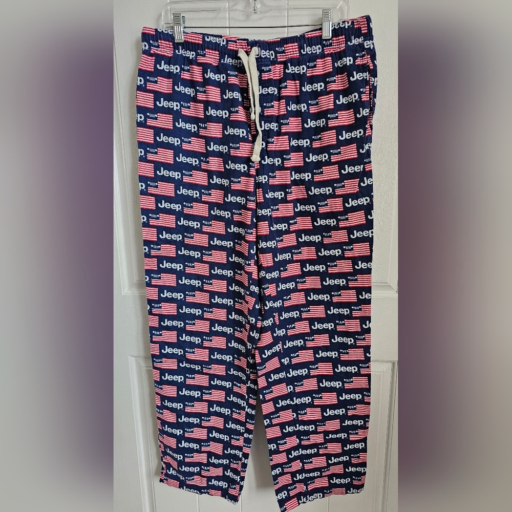 NWOT JEDCO Jeep Mens 100% Cotton Lounge Sleep Bottoms Pants